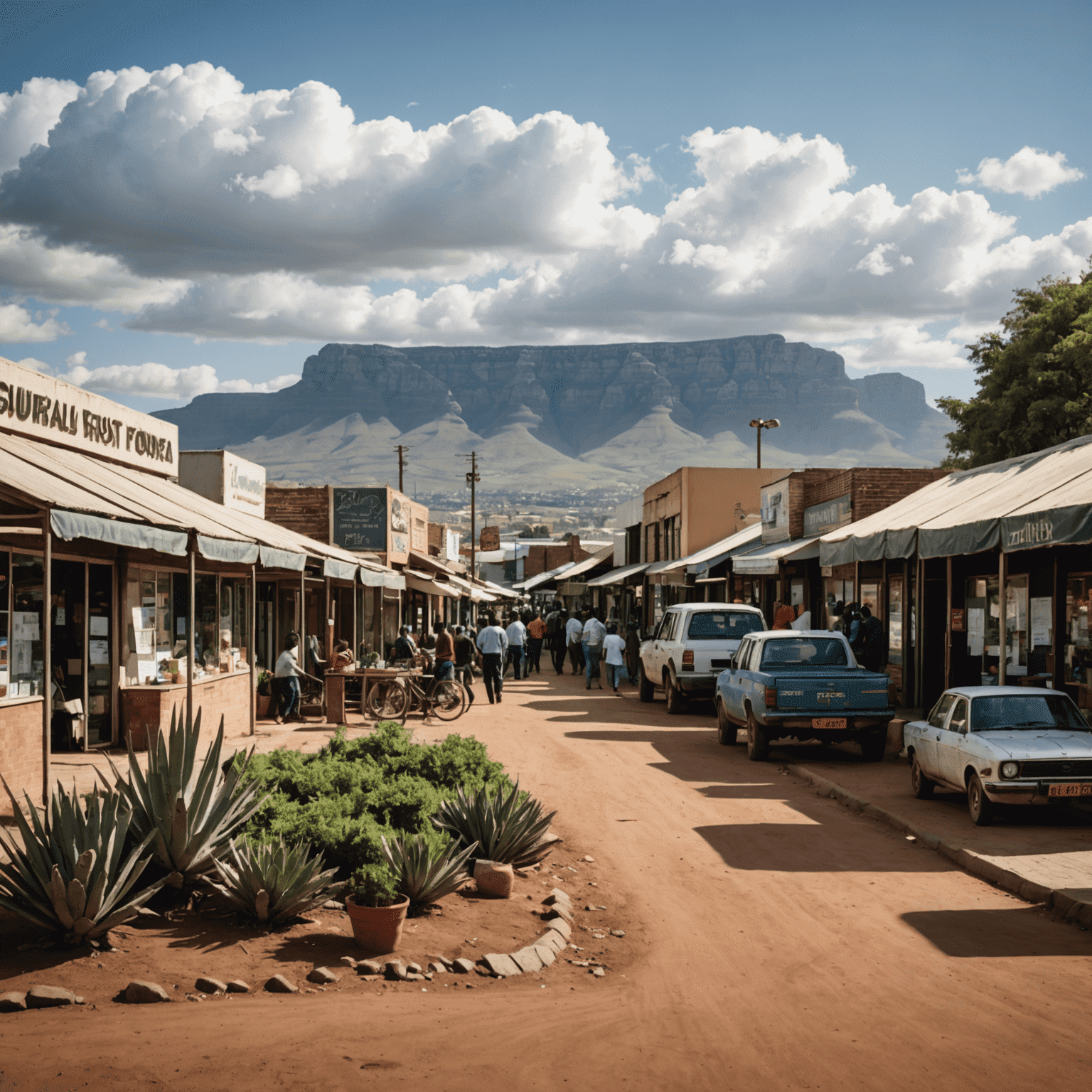 An image depicting businesses adapting to the post-pandemic landscape in South Africa